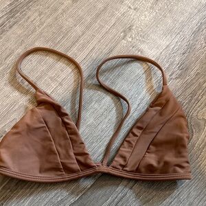 Brown Triangle Bikini Top benoa swim small